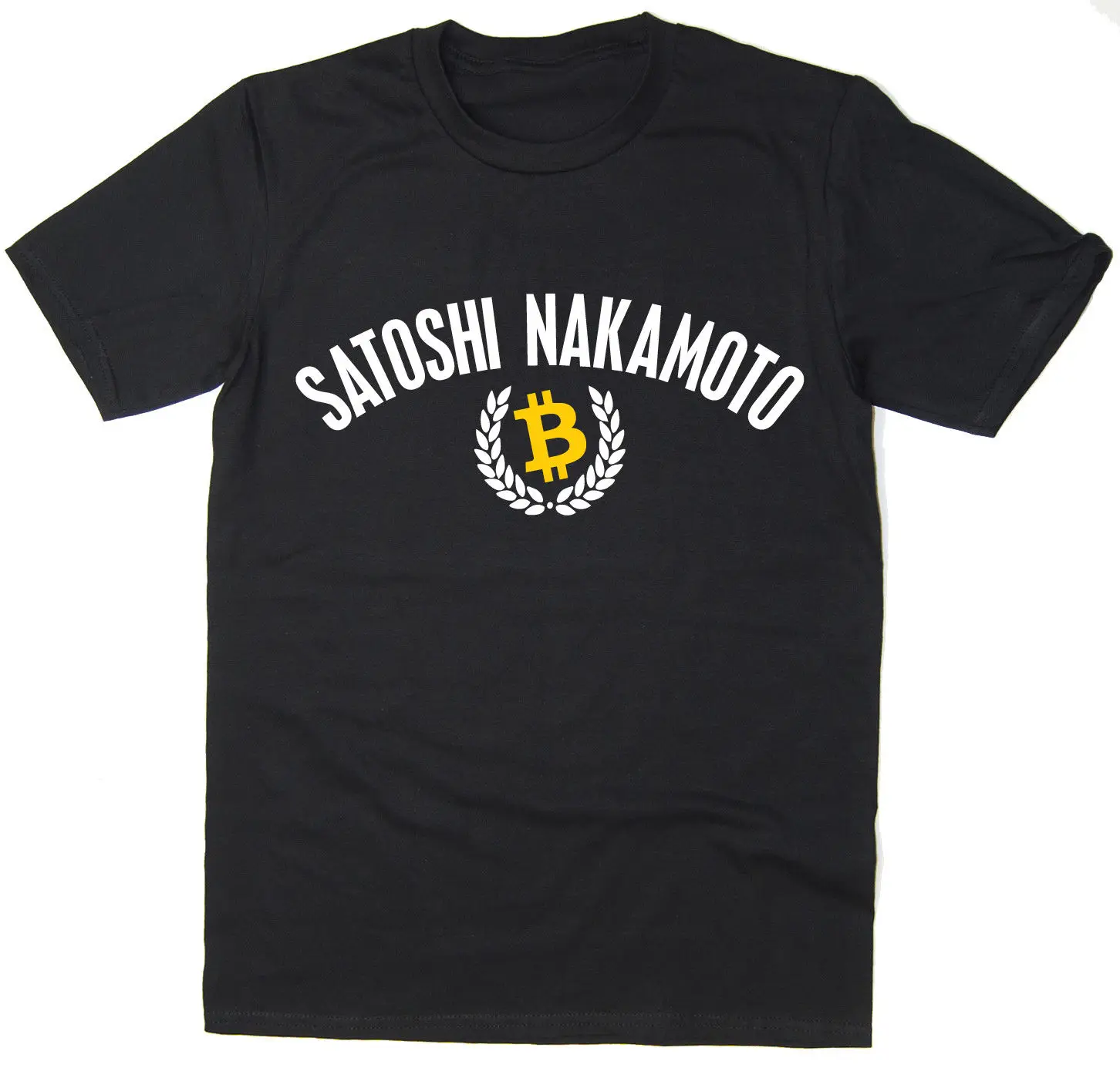Satoshi Nakamoto T-Shirt - BTC Bitcoin Cryptocurrency Blockchain - 6 colours New T Shirts Funny Tops Tee New Unisex