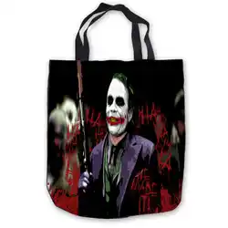 На заказ холст The-Joker-Batman-Suicide (1) ToteBags Hand сумки сумка для покупок Повседневный пляжные сумки складной 180911-04-28