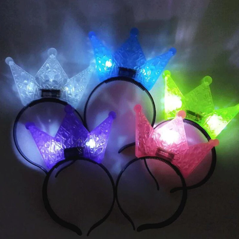 Halloween Decor LEDFlashingGlow Headband Women Girls Crown Light Up Hairbands Hair Accessories Glow Party Supplies Led Party (7)