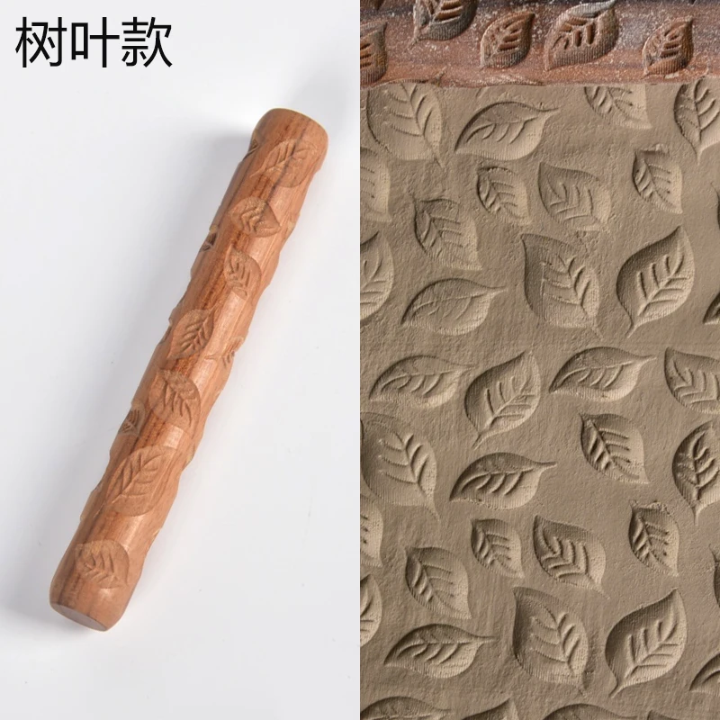 Ceramic tools wood / acrylic carved texture printing mud rolling embossed flower embossed pattern mud board
