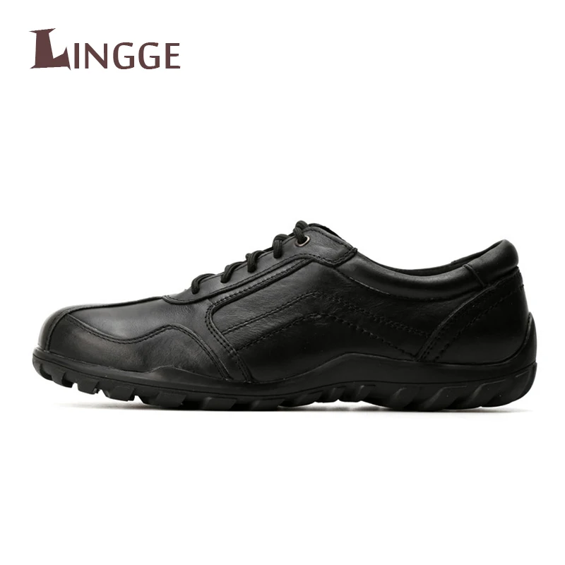 

New Genuine Leather Men Shoes Flats Black Mature Comfortable Leather Shoes For Gentlemen Casual Shoes Zapatos Hombres Man Shoes