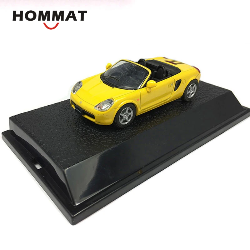 HOMMAT Simulation 1/43 Toyota MR2 конвертируемая спортивная модель автомобиля литая модель игрушечного автомобиля Коллекционная модель автомобиля игрушки для детей - Цвет: Yellow