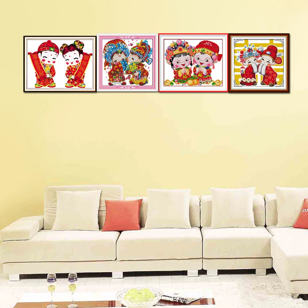 Joy Sunday R141 R239 R471(2) R618 штампованный и подсчитанный домашний декор китайская