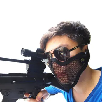 

Outdoor Strike Metal Mesh Camouflage Protective Tactical Airsoft Army Mask 3 Colors Outdoor