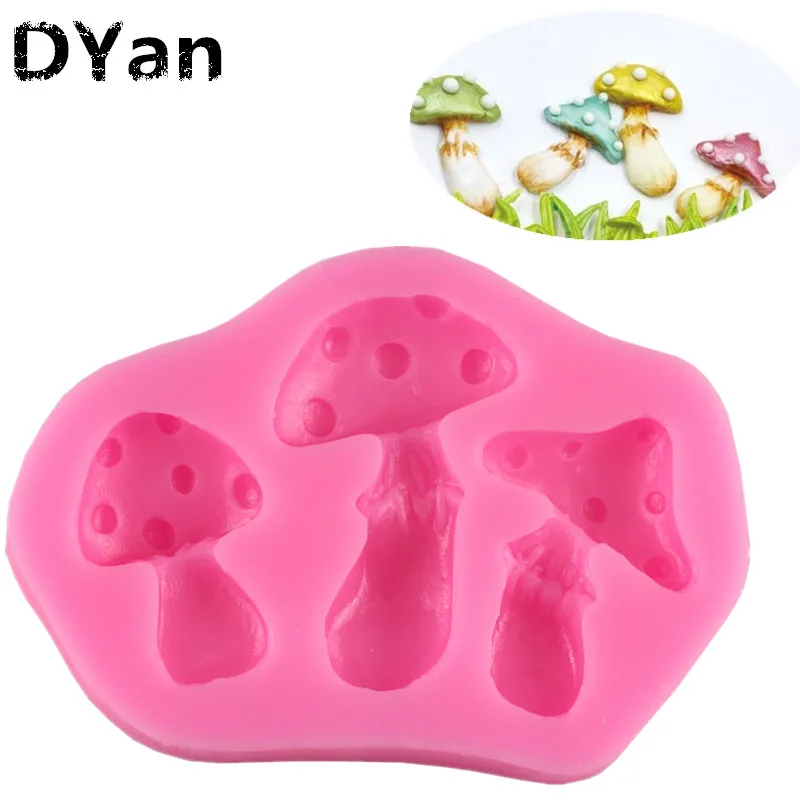 

1pc Mushroom Cake Mold 3D Silicone Kinds Of Shapes Gears Chocolate Fondant Mold DIY Baking Decorating Tools Kitchenware A038