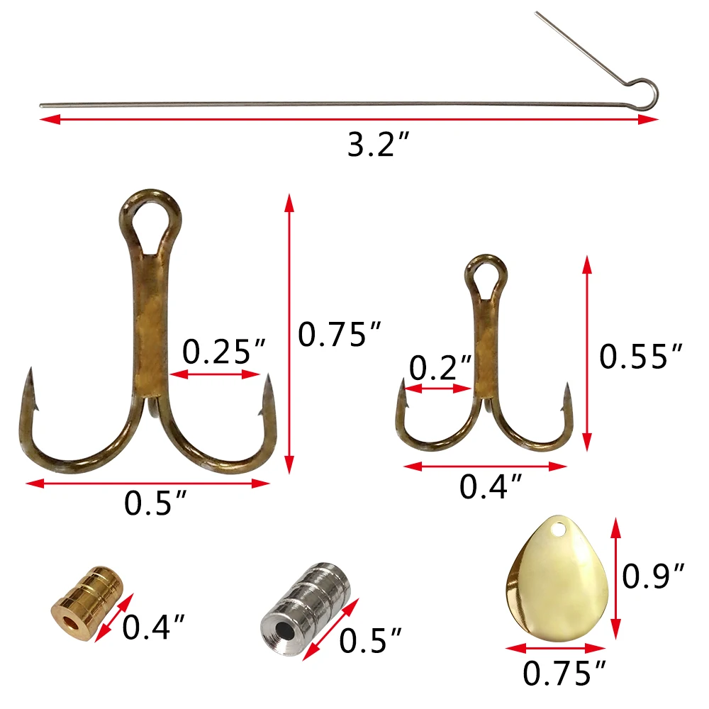 Shaddock Fishing 140 шт. набор медных Спиннинговых приманок сделай сам для рыбалки с
