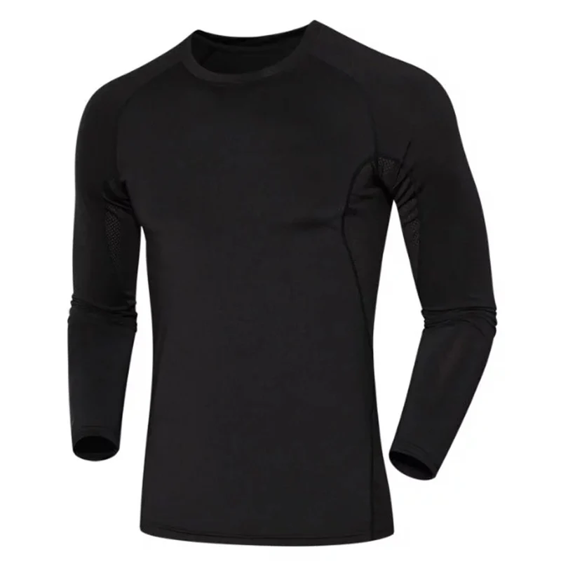 2017 Men Pro GYM Print Quick Dry Long Sleeve Compress clothing Running