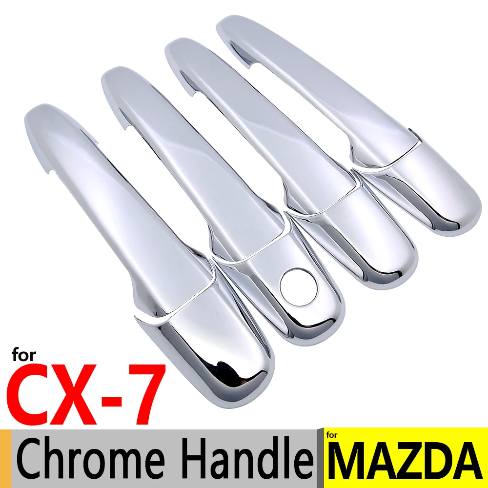 Для Mazda CX 7 роскошные хромированные дверные ручки CX7 аксессуары 2006 2007 2008 2009 2010 2011 2012
