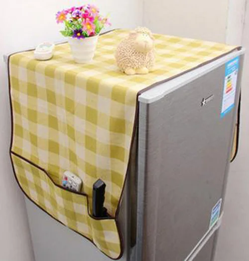 

LASPERAL Non-woven Lattice Refrigerator Dust Proof Cover Pouch Organize Storage Bag Foldable Home Kitchen Accessories New