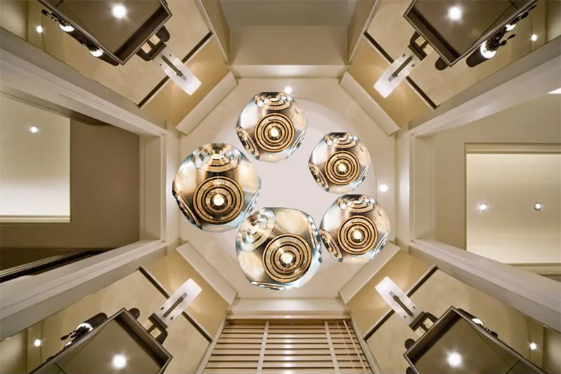 Modern Space Ball Pendant Lamp-3