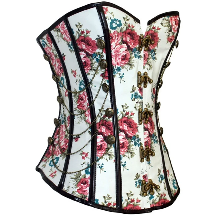 steampunk gothic corset chains