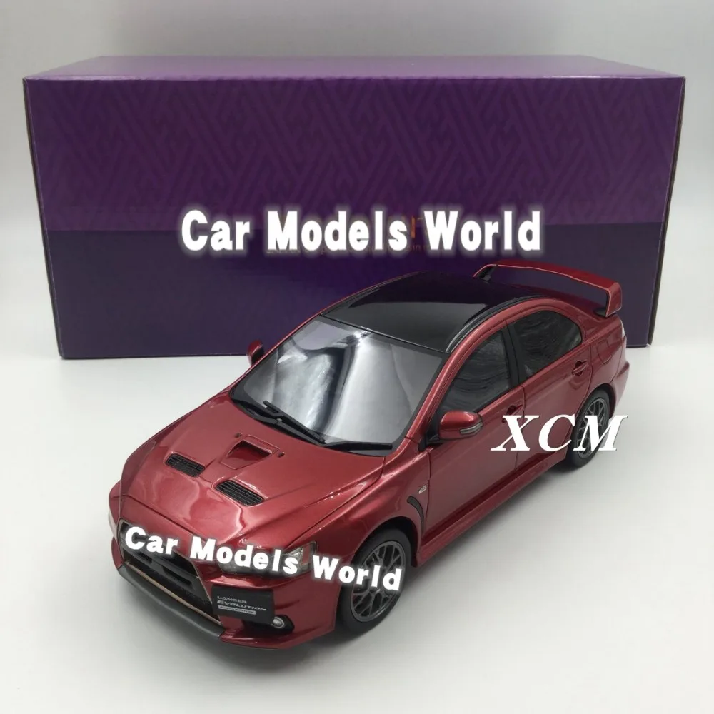 Полимерная модель автомобиля для Kyosho Lancer EVO X Final Edition (красный) 1:18 + маленький
