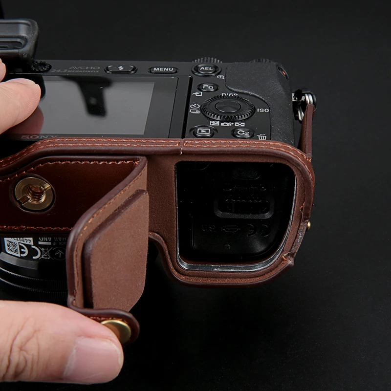 Чехол из искусственной кожи для камеры Sony A6000 A6300 A5100 A5000 A7 A7S A7R A7RM2 A7II A7S2 A9 A7M3 Mark ii