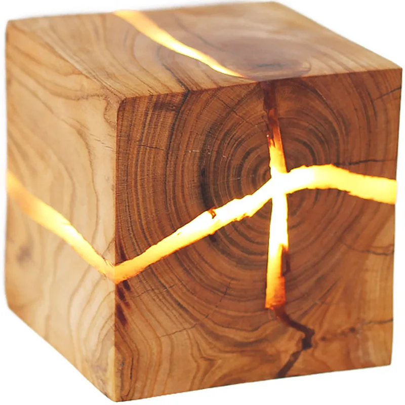 Riss Holz Wand Lampe LED Schlafzimmer Nacht Lampe Riss Holz Wand Lampe LED Schlafzimmer Nacht Lampe