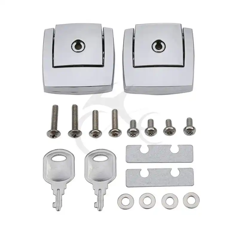Chrome Motorcycle King Tour Pack Pak Latches Fits For Harley Davidson Touring FLHT FLHR FLHX 2006 2008 2009 2010 2011 2012 2013