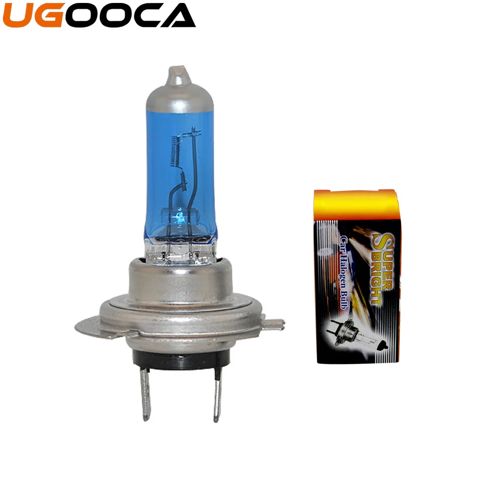 2x H7 100 W 12 V для автомобильных интерьеров супер белые Противотуманные фары фар