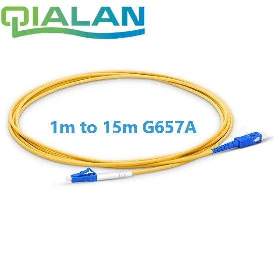 

Fiber Optic Patchcord LC UPC to SC UPC Jumper Cable G657A Optical Cord Simplex 2.0mm PVC LC SC Connector FTTH Optic Cable