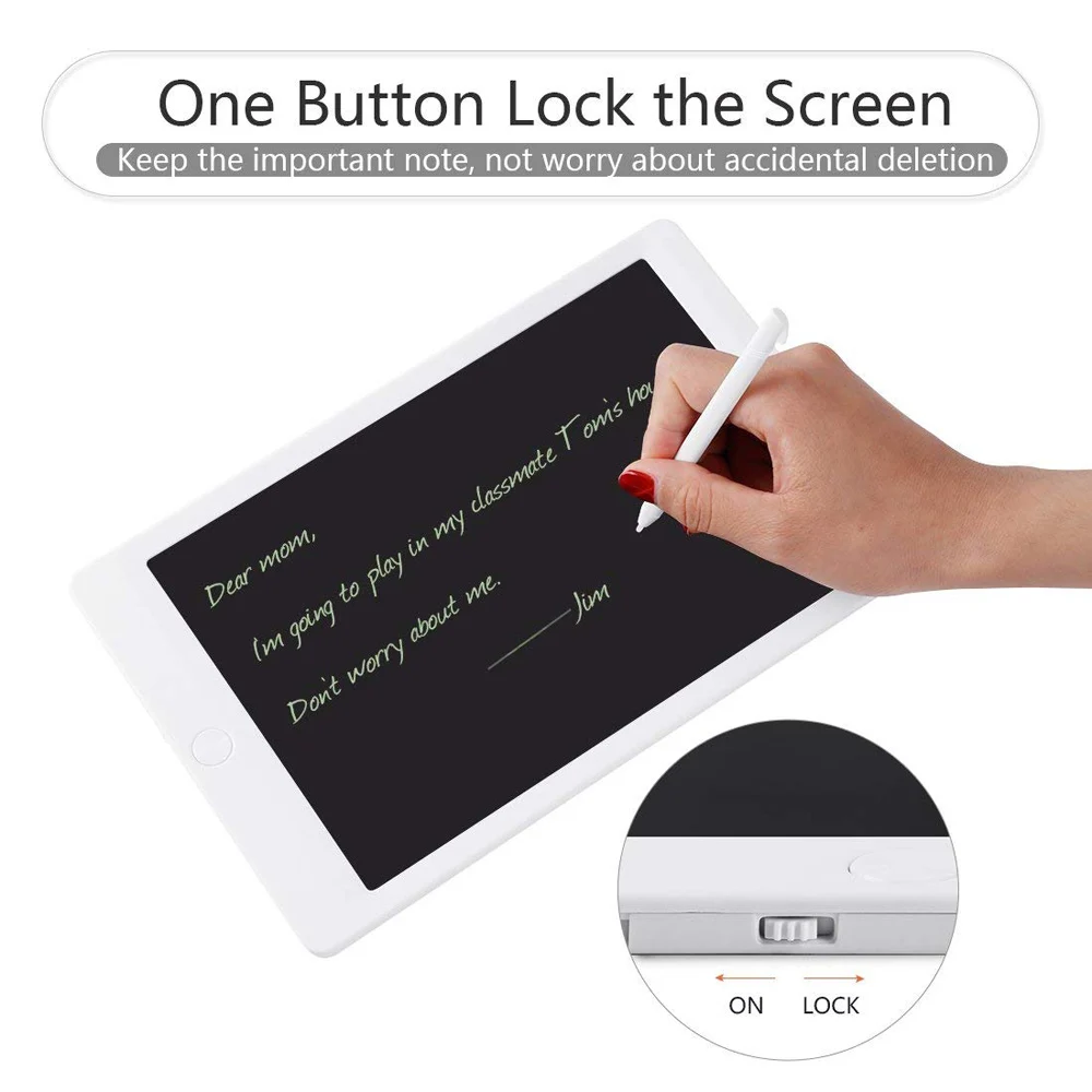 ЖК-дисплей 8,5 10 ''портативный смарт-планшет электронный блокнот для рисования графический планшет с стилусом с кнопкой батареи