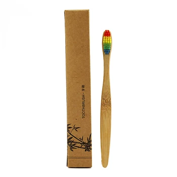 

1pc Colorful Biodegradable Bristles Baby Bamboo Toothbrush 1139
