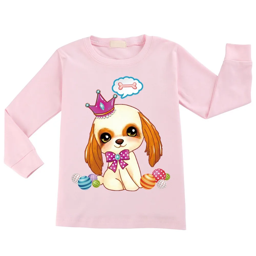

Retail Baby Girls Tops Children T Shirts Long Sleeve 2019 Cotton Animal Kids Tee shirt Spring Brand T-Shirt Children Blusas 10Y