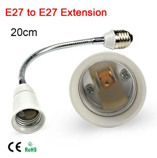 1PcsE27toE2720cmLengthFlexibleExtendLEDlightBulblampHolder