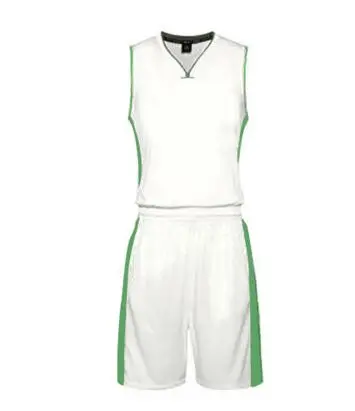 Дешевая баскетбольная майка для детей и взрослых, комплекты, баскетбольная форма для молодых студентов, Детская Мужская баскетбольная рубашка на заказ - Цвет: White