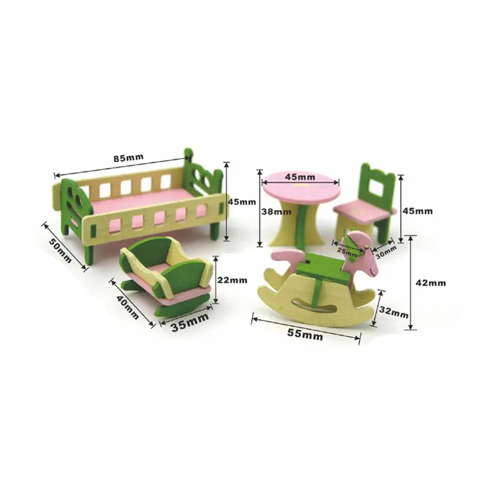 Детская миниатюрная мебель Miniaturas для мальчиков и девочек, игрушки для детей, детская коляска, кровать, стол, туалет, обучающая модель, обучающая жизнь - Цвет: 02