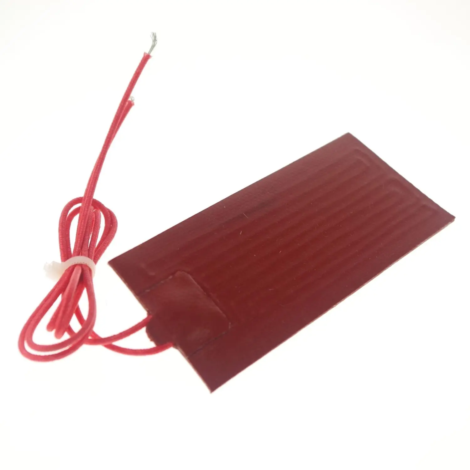 

220V AC 100x200mm 60W Rectangle Flexible Waterproof Silicon Heater Pad For Oil Tank Electrical Wires
