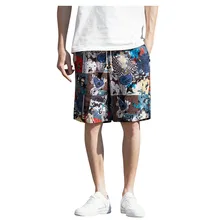 YOUYEDIAN новые модные мужские широкие шаровары из хлопка и льна широкие пижамы свободные шорты