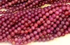 Cuentas de rubí rojo piedra redonda suelta de alta calidad, genuinas naturales, de 3 a 18mm, aptas para joyería, collares para manualidades o pulseras de 15 