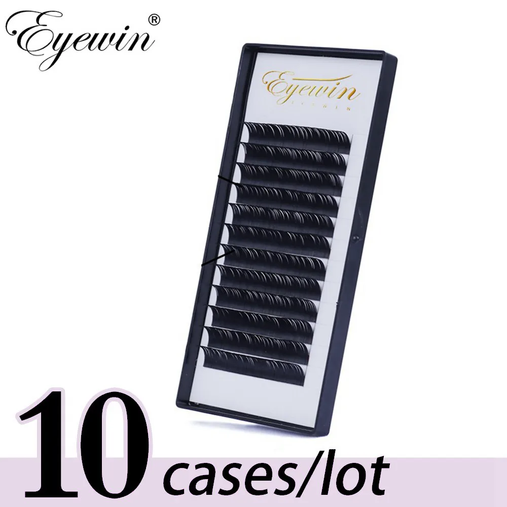

Eyewin 10 case/lot C/D Curl Natural mink fake eyelash extension individual eyelashes lashes make up tools mink false eyelashes