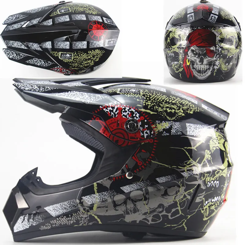 Moto rcycle ATV шлем Мужской Мото шлем высшего качества casco capacete moto cross off road moto cross Racing Шлем DH MTB DOT - Цвет: black 9