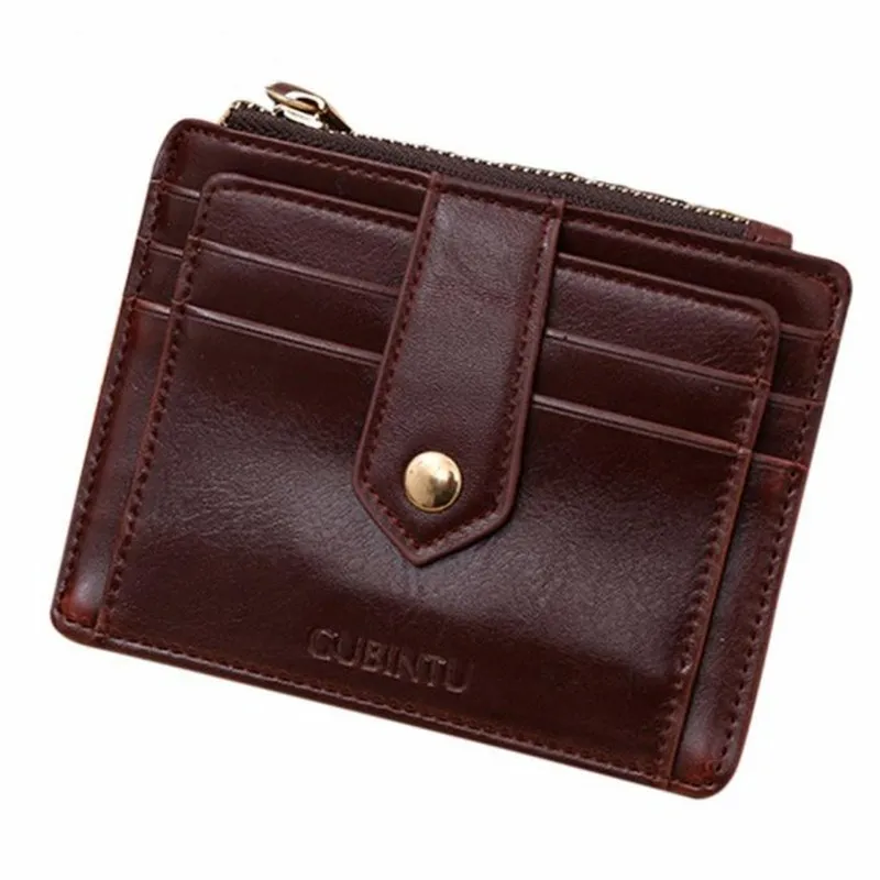 mini women wallets leather genuine slim credit card holder