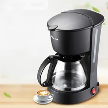 Американская капельная Кофеварка, 600 мл, анти-взрыв, стеклянный чайник, мини, портативный, Автоматическая, для чая и кофе, Moka, кофейник