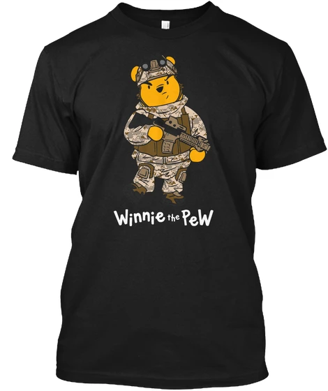 

Winnie The Pew Popular Tagless Tee T Shirt
