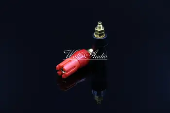 

1 Pair Speakers Terminal High Quality Red and Black Power Amplifier Terminal RCA