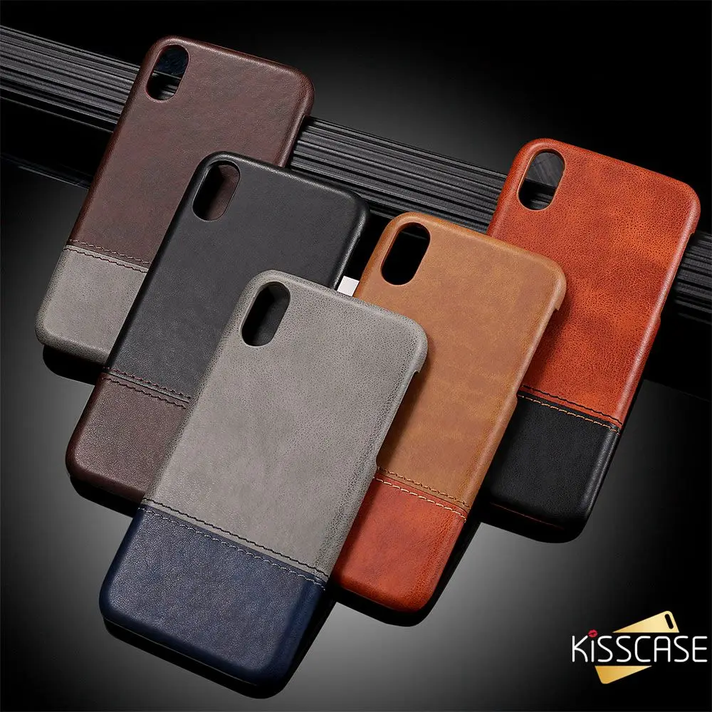 

KISSCASE Vintage Case For iPhone XS MAX XR X 8 Plus 6 6S Plus 7 Plus Luxury PU Leather Cover Coque For iPhone 8 7 6 Plus Capinha
