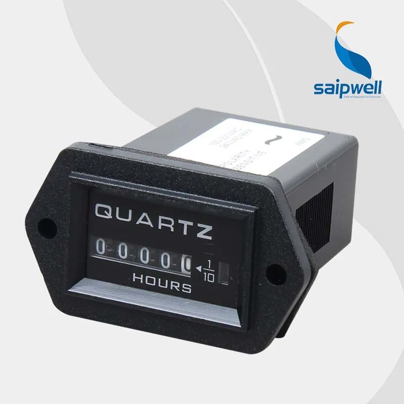 High Quality Industrial Hour Meter , AC 150220V 65*55*32mm 09999.9 h