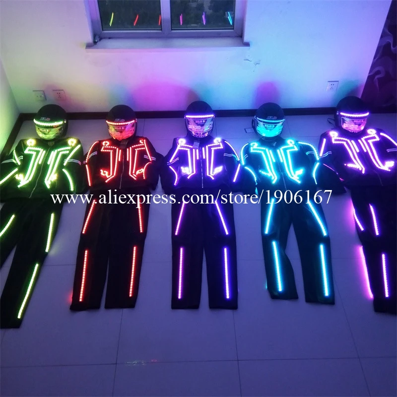 Wholesale 5 Set Led Robot Costume Led Dance Stage Performance Luminous Clothing  Suits For Men Women Dj Show Led Light Clothing - Glow Party Supplies -  AliExpress