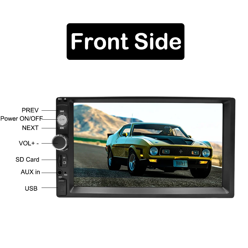 2DIN Автомобильная Радио 7 &quotDin HD мультимедиа сенсорного экрана плеер 2 авто MP5 Bluetooth