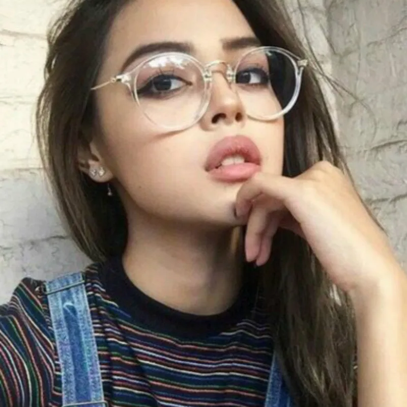 

Cat Eye Transparent Retro Women Glasses Frame Fashion Men Eyeglasses Frame 2019 Round Clear Lens Glasses Optical Spectacle Frame