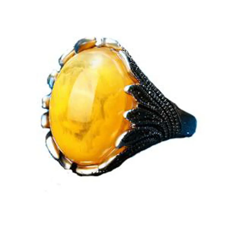 

punk Vintage Jewelry Wedding Womens Opals Rings Plata color jewelry boho rings Imitated opal ring anel