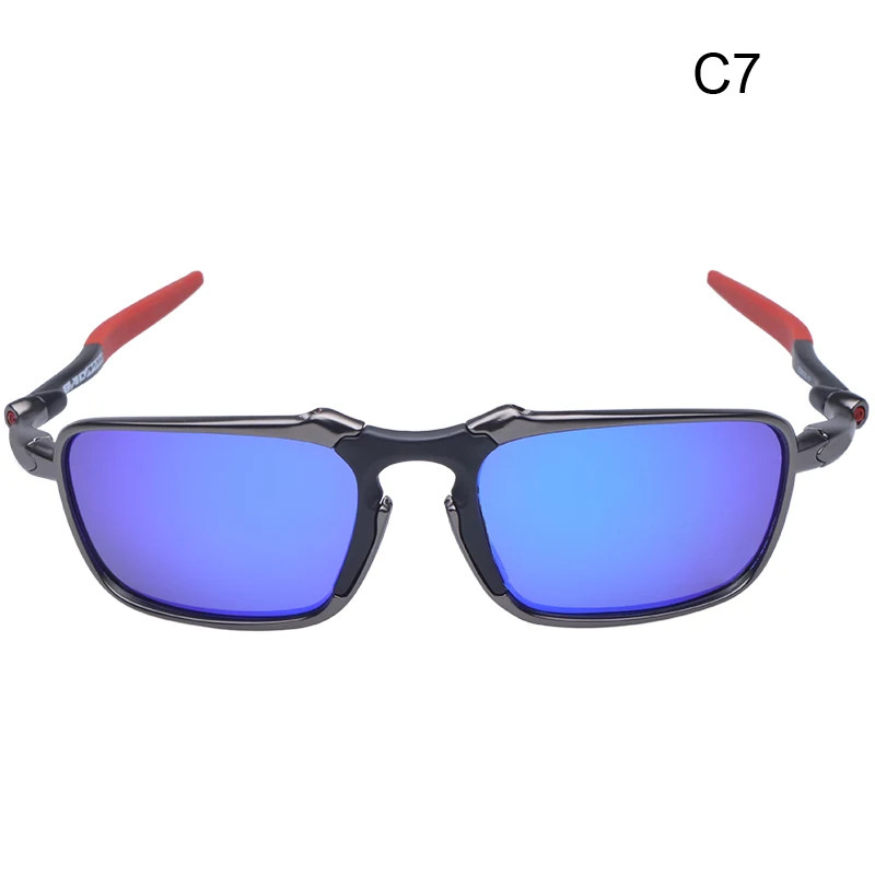 ZOKARE защита велосипедного стекла поляризованные солнцезащитные очки es сплав рама велосипедные очки с логотипом oculos de sol - Цвет: C7