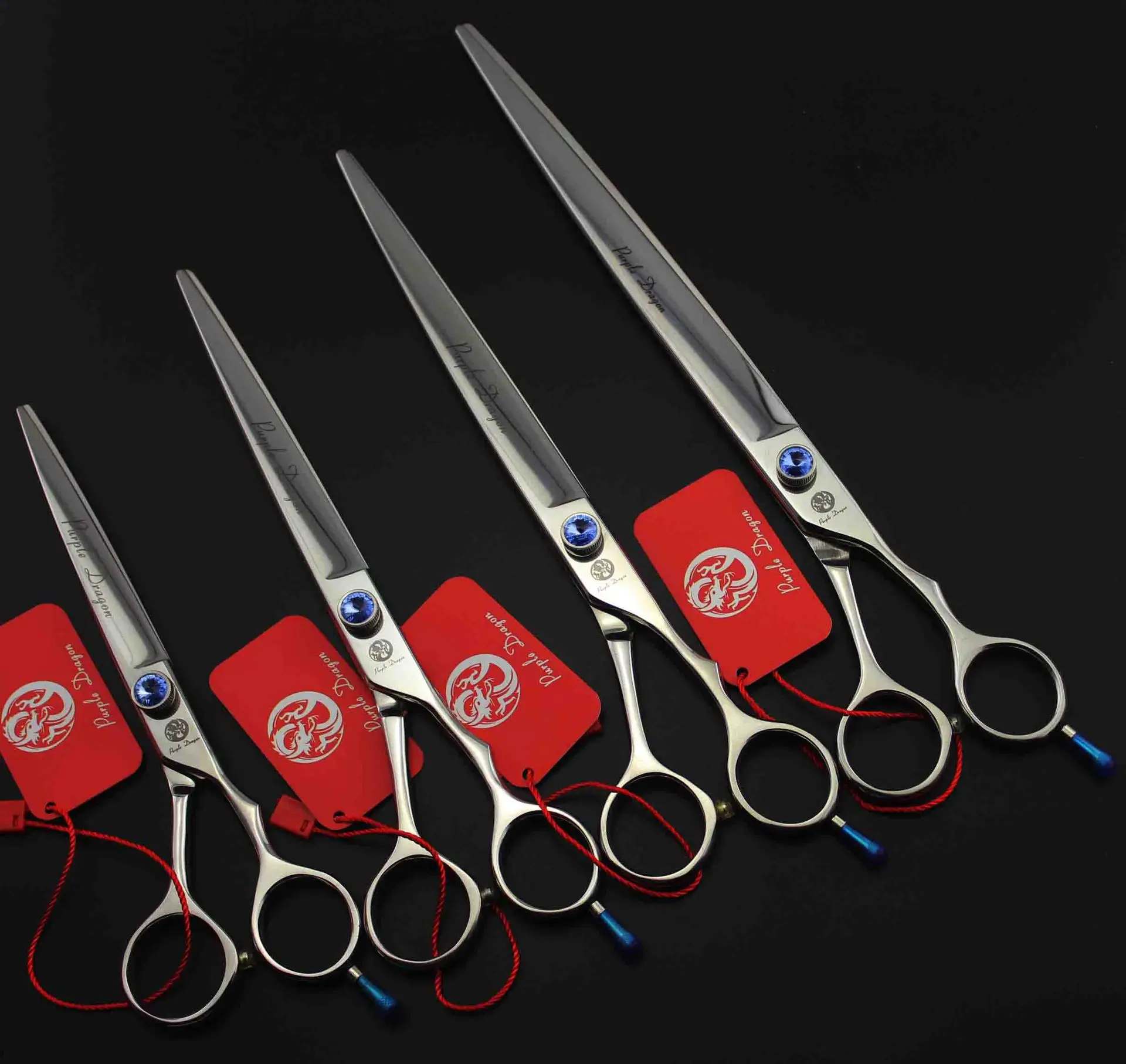 

Professional Pet Dog Grooming Scissors 7.0/8.0/9.0/10.0 inch Hair Cutting Thinning 440C