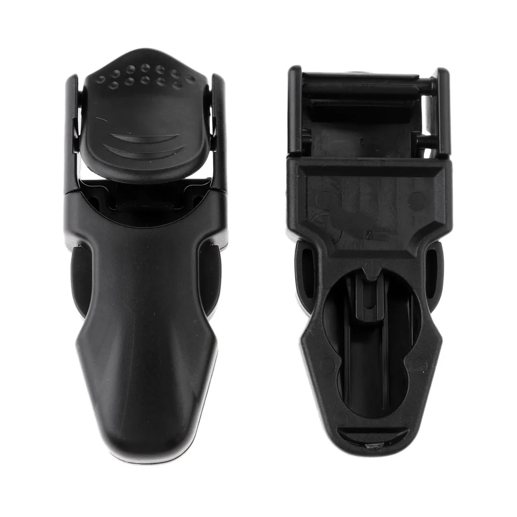 

1 Pair Premium Black Plastic Scuba Diving Snorkeling Swimming Fin Strap Buckles Replacement Accessories