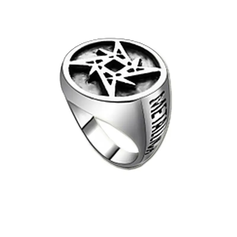 

LNRRABC new The United States rock band ring and tide male Hot selling silver ancient Europe Mens Jewelry Vintage Punk Rings