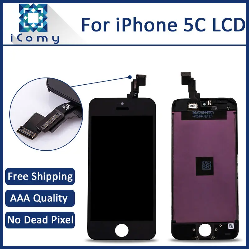 10PCS Grade AAA Quality Mobile Phone LCD Display For Apple iPhone 5c LCD Touch Screen Digitizer