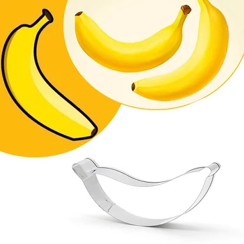 

1pcs Bananas Lemons Pineapples Fruit Cookie Cutters Stainless Steel Fondant Biscuit Cake Decorating Mould DIY Baking Mold