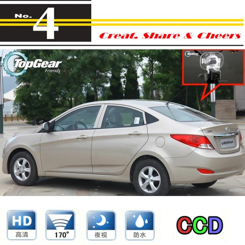 

For Hyundai Fluidic / Solaris / 2011~2014 Car Camera High Quality Rear View WaterProof Back Up Camera For PAL / NTSC Use | RCA