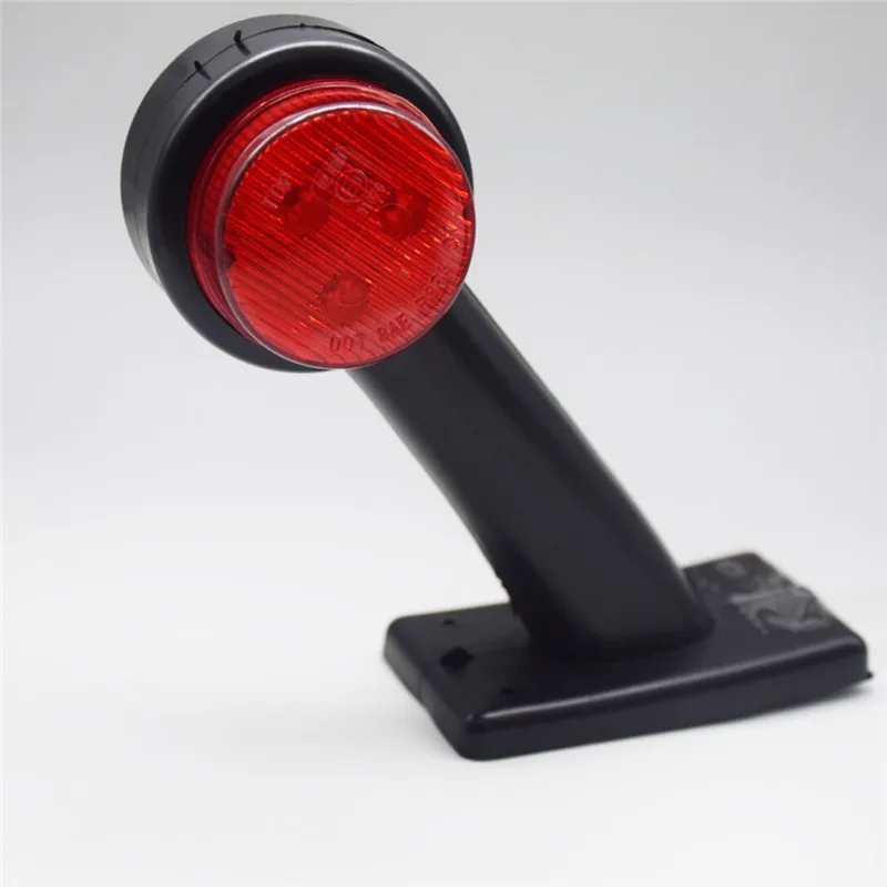 2x 6LED 12 V/24 V красного и белого цвета, с двойными бортами маркер прицеп света Предупреждение лампа Высокое качество Водонепроницаемый автомобильная лампа габаритного фонаря